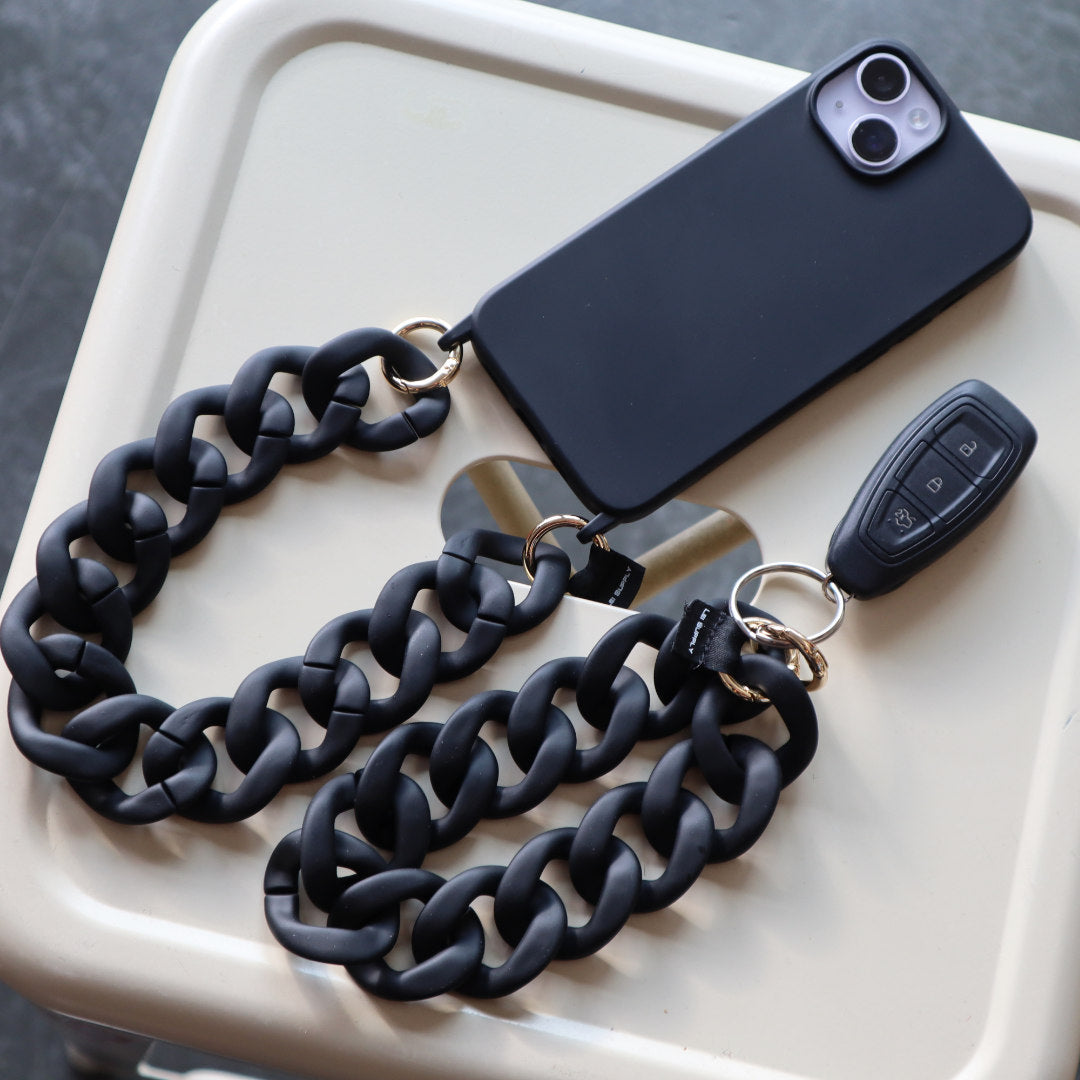 Black - Chainz - Schlüsselanhänger & Handykette in schwarz