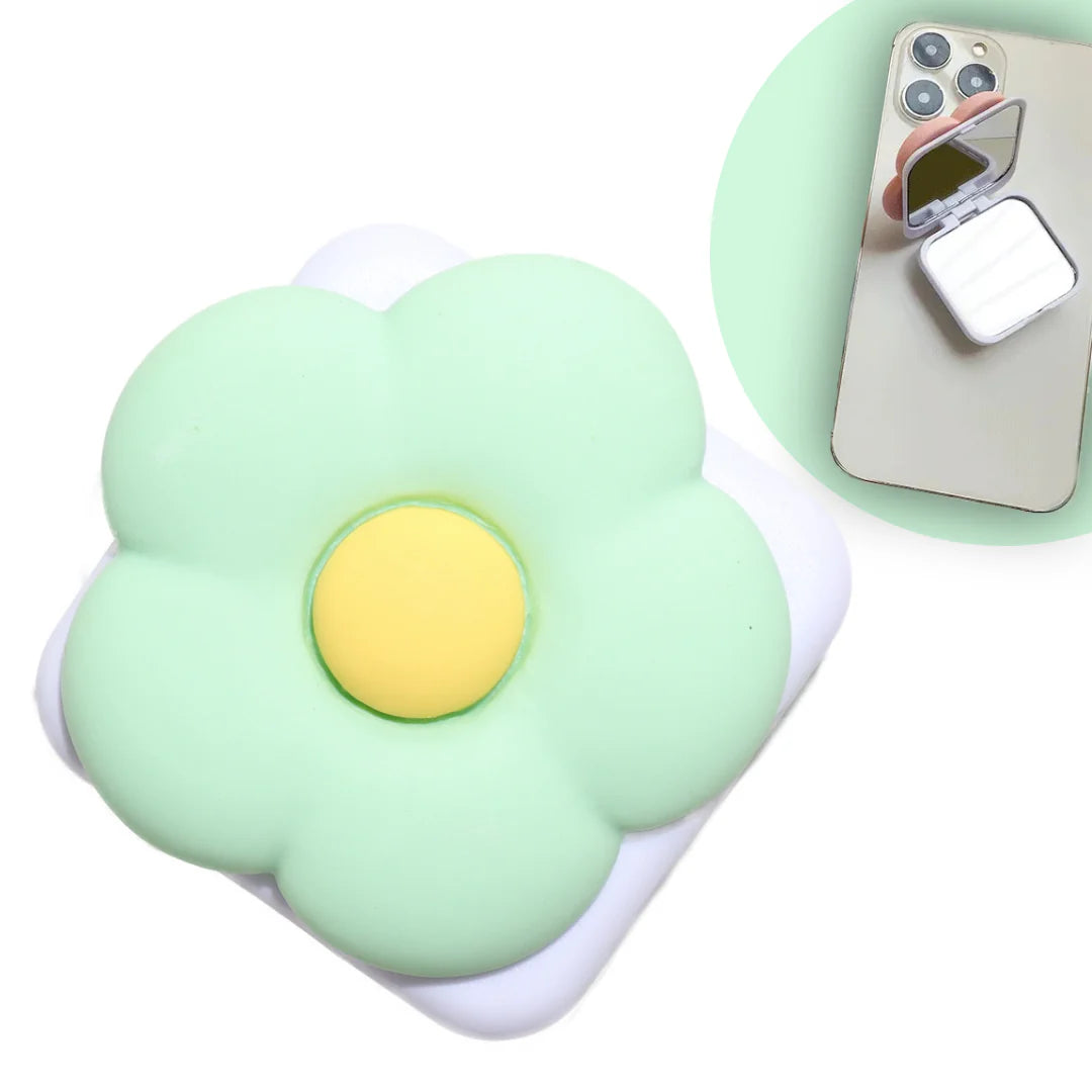 Mint Bundle - Clear Case mit Ösen + Mono Rope & Flower PopSocket