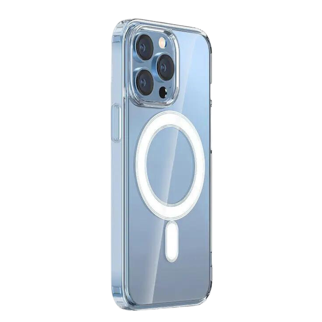 Clear Case MagSafe - Handyhülle Kristallklar mit Kantenschutz inkl. MagSafe für iPhone