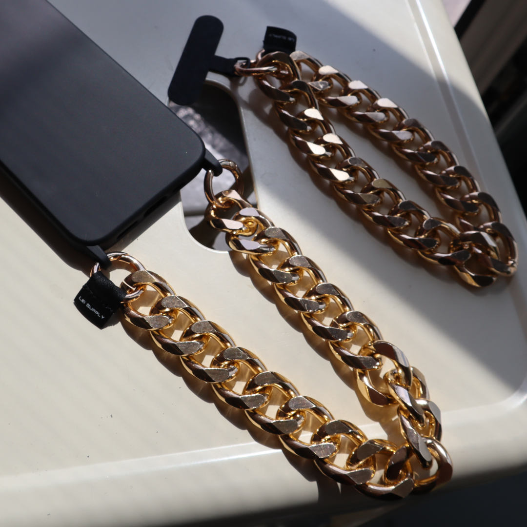 Bo$$ - Chainz - kurze Handykette in gold