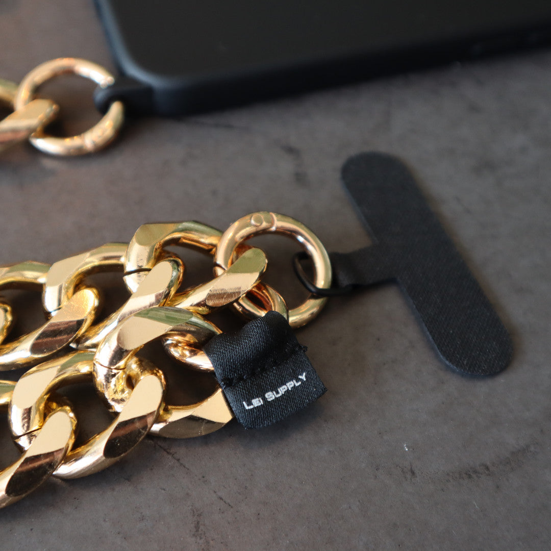 Bo$$ - Chainz - kurze Handykette in gold