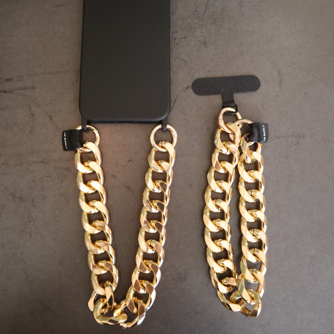 Bo$$ - Chainz - kurze Handykette in gold