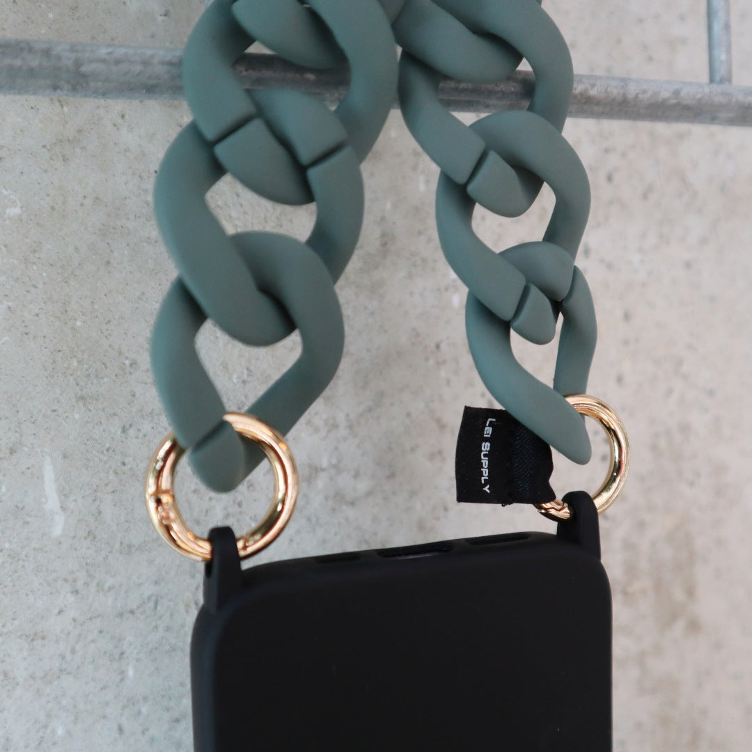 Sage Green - Chainz - kurze Handykette in grün