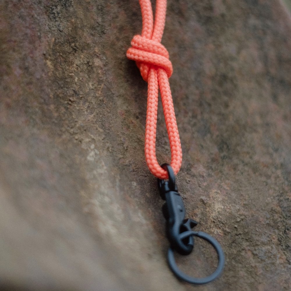 Neon Orange KeyChain - handmade Schlüsselband in orange - Lei Supply